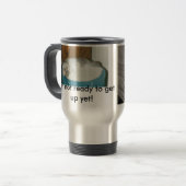 Beeilen Sie sich oben… Reisebecher (Vorderseite Links)