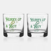 Beeilen Sie sich und kaufen Sie eine Brille Whiskyglas (Rückseite)