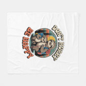 Beeilt euch nicht, sei glücklich Faulenzerwanderma Fleecedecke (Vorderseite (Horizontal))