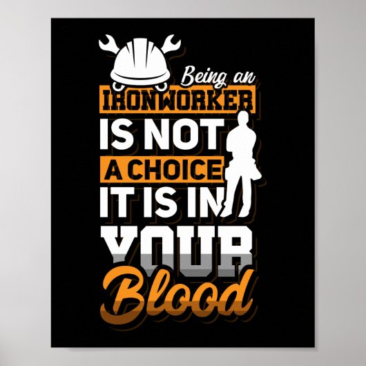 Beein an Ironworker Construction Welder Gift Idea Poster (Vorne)