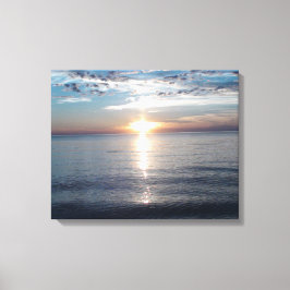 Beeindruckend schönes Foto des Sonnenuntergangs Leinwanddruck