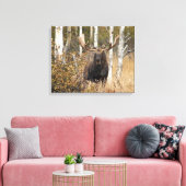 Beeindruckende Bull Moose Leinwanddruck (Insitu (Wohnzimmer))