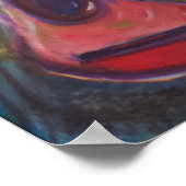 Beeindruckende Gitarrenmalerei Poster (Ecke)