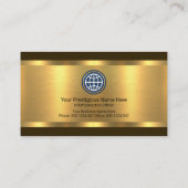 Beeindruckende Gold Lines Import Export Visitenkarte (Rückseite)