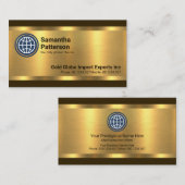 Beeindruckende Gold Lines Import Export Visitenkarte (Vorne/Hinten)