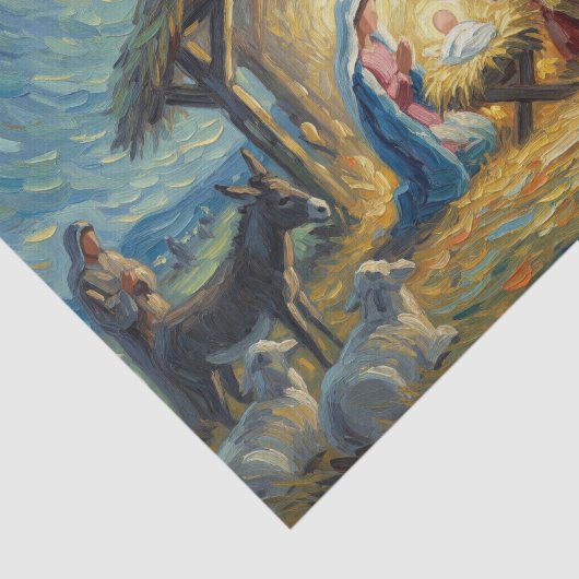 Beeindruckende Krippenlandschaft Seidenpapier (Ausschnitt)