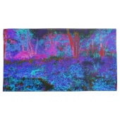 Beeindruckende Landschaft von Dunkelblau und Rotem Kissenbezug (Vorderseite-Rechts)