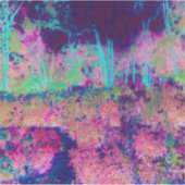 Beeindruckende Lila und heiß rosa Landschaft Aufkleber (Vorderseite)