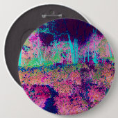 Beeindruckende Lila und heiß rosa Landschaft Button (Vorne & Hinten)