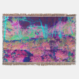 Beeindruckende Lila und heiß rosa Landschaft Decke