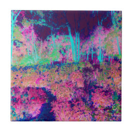 Beeindruckende Lila und heiß rosa Landschaft Fliese