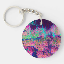Beeindruckende Lila und heiß rosa Landschaft Schlüsselanhänger