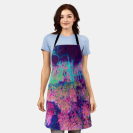 Beeindruckende Lila und heiß rosa Landschaft Schürze