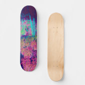 Beeindruckende Lila und heiß rosa Landschaft Skateboard (Vorderseite)