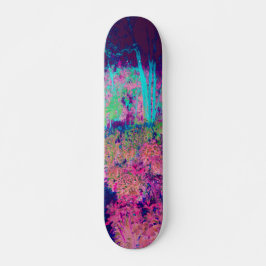 Beeindruckende Lila und heiß rosa Landschaft Skateboard