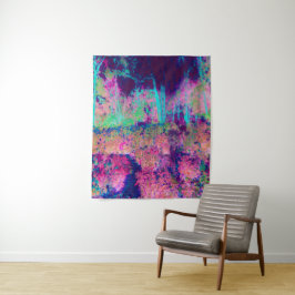 Beeindruckende Lila und heiß rosa Landschaft Wandteppich