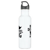 Beeindruckende Mustache Trinkflasche (Rückseite)