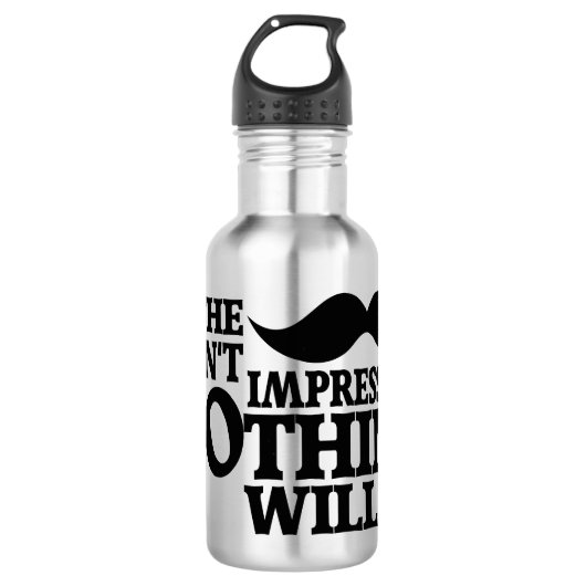 Beeindruckende Mustache Trinkflasche (Vorderseite)