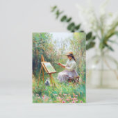 Beeindruckende Ölmalerei neben der Außenhaut Postkarte (Stehend Vorderseite)