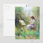 Beeindruckende Ölmalerei neben der Außenhaut Postkarte (Vorne/Hinten)