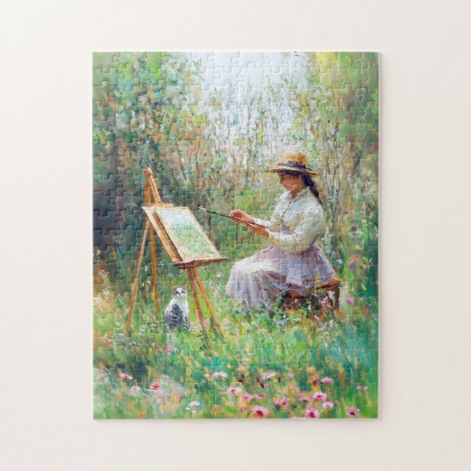 Beeindruckende Ölmalerei neben der Außenhaut Puzzle (Vertikal)