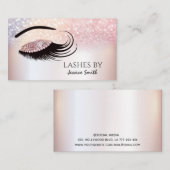 Beeindruckende Rose Gold Diamantglanz-Make-up-Auge Visitenkarte (Vorne/Hinten)