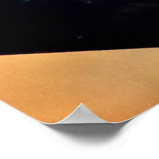 Beeindruckende Rote Blätter im Herbstgarten Poster (Ecke)