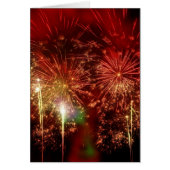 Beeindruckende rote Feuerwerke (Vorne)