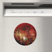 Beeindruckende rote Feuerwerke Magnet (In Situ (Geschirrspüler))
