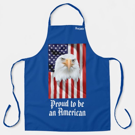 Beeindruckender Adler, die amerikanische Flagge, P Schürze (Vorderseite)