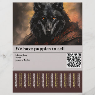 beeindruckender deutscher Hirte Flyer