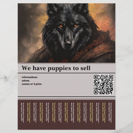 beeindruckender deutscher Hirte Flyer (Vorne)