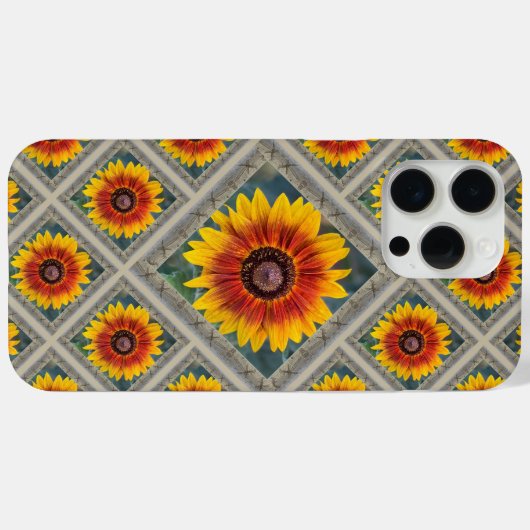 Beeindruckender iPhone-Fall mit den Sonnenblumen v Case-Mate iPhone Hülle (Rückseite (Horizontal))