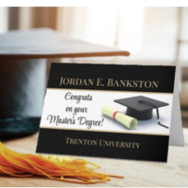 Beeindruckender Master-Abschluss! Abschluss Karte