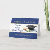 Beeindruckender Master-Abschluss! Abschluss Karte (Vorderseite)