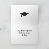 Beeindruckender Master-Abschluss! Abschluss Karte (Innenseite)