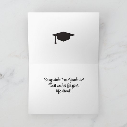 Beeindruckender Master-Abschluss! Abschluss Karte (Innenseite)