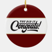 Beeindruckender Master-Abschluss! Abschluss Keramik Ornament (Hinten)