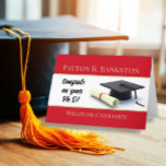 Beeindruckender Ph D! Benutzerdefinierte Abschluss Karte<br><div class="desc">Zeig ihnen deinen Stolz!</div>