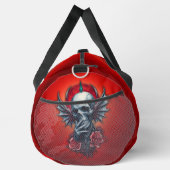 Beeindruckender, realistischer Schädel mit Flügeln Duffle Bag (Rechts)