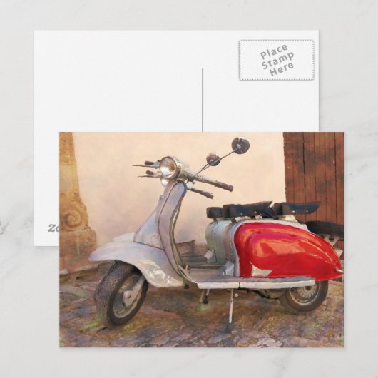 Beeindruckender Scooter Postkarte (Vorne/Hinten)
