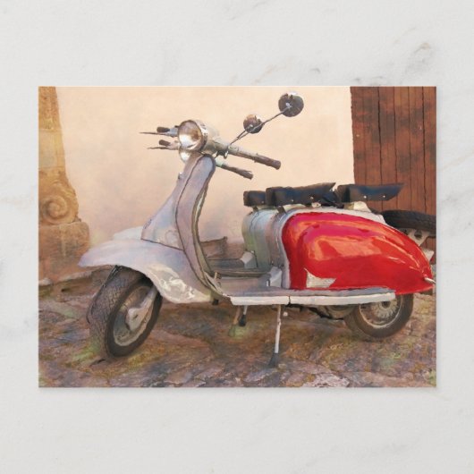 Beeindruckender Scooter Postkarte (Vorderseite)