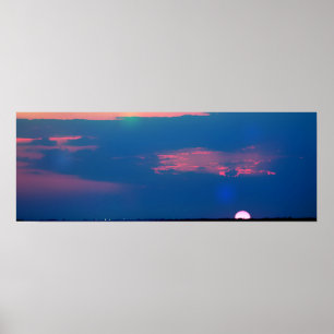 Beeindruckender Sonnenuntergang vom Sea Poster