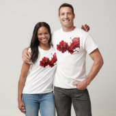 Beeindruckendes ABSTRACTES BLUMEN-Design T-Shirt (Unisex)