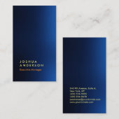 Beeindruckendes Aussehen blau scharf beruflich mod Visitenkarte (Vorne/Hinten)