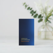 Beeindruckendes Aussehen blau scharf beruflich mod Visitenkarte (Stehend Vorderseite)