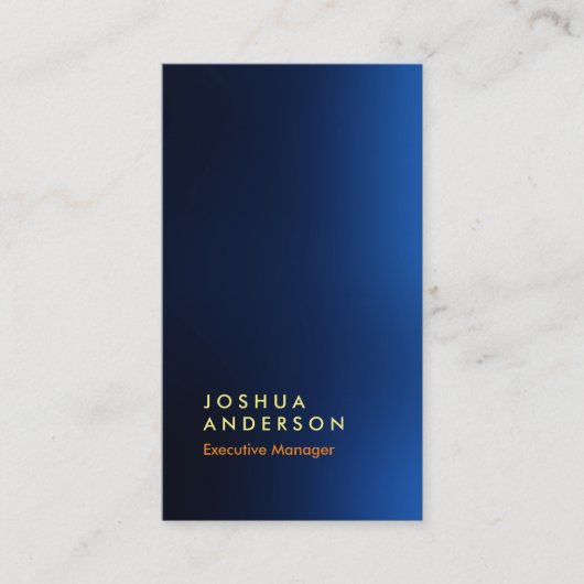 Beeindruckendes Aussehen blau scharf beruflich mod Visitenkarte (Vorderseite)