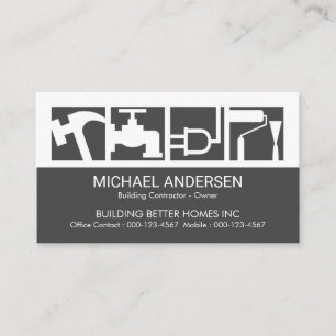 Beeindruckendes Bau-Service-Icon-Logo Visitenkarte
