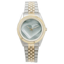 Beeindruckendes original Aquarellsilber 3D-Herz