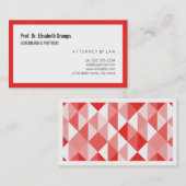 Beeindruckendes Rot Visitenkarte (Vorne/Hinten)